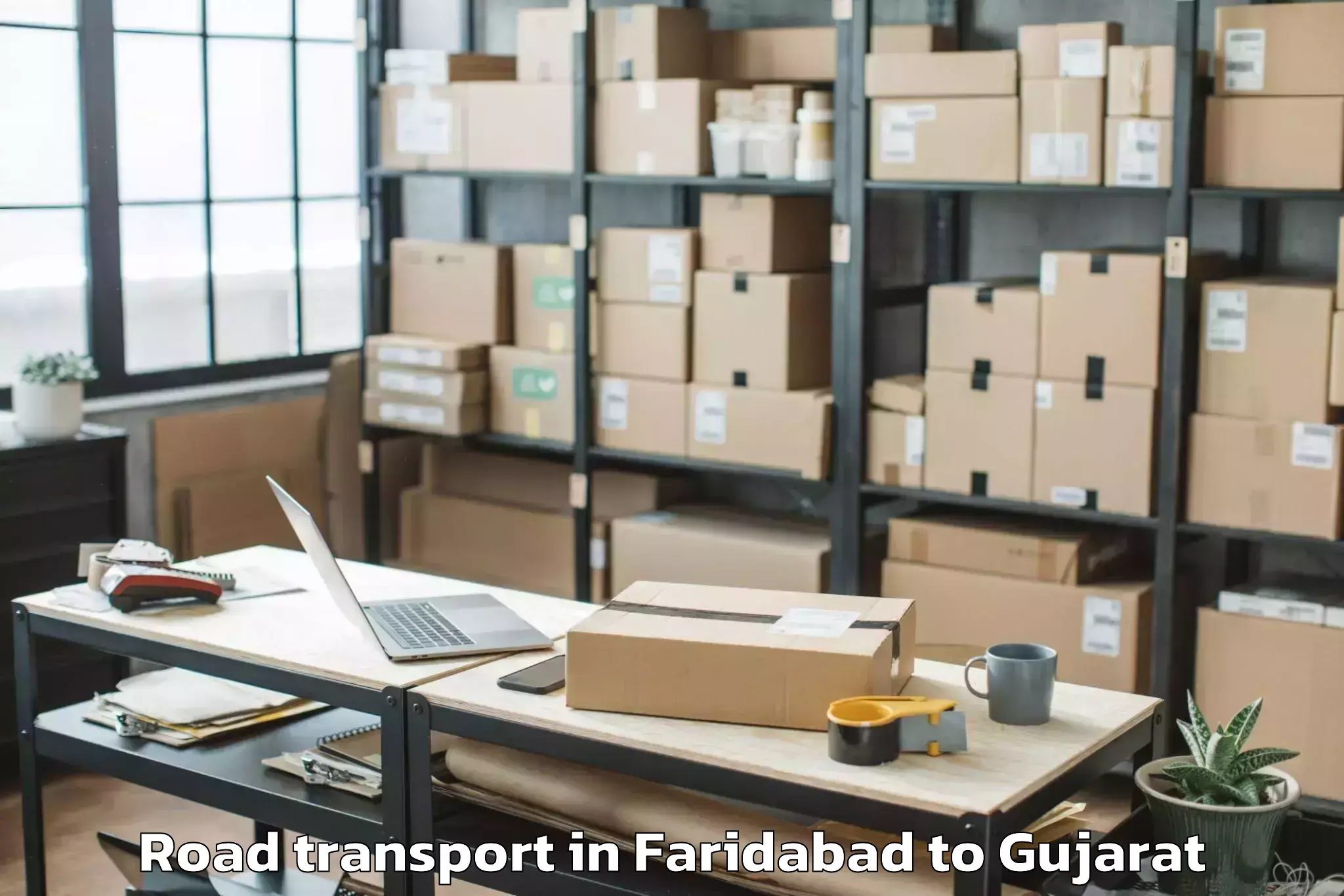 Faridabad to Kankanpur Road Transport